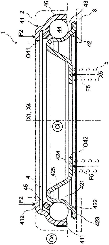 Clutch release bearing device and motor vehicle equipped with such bearing