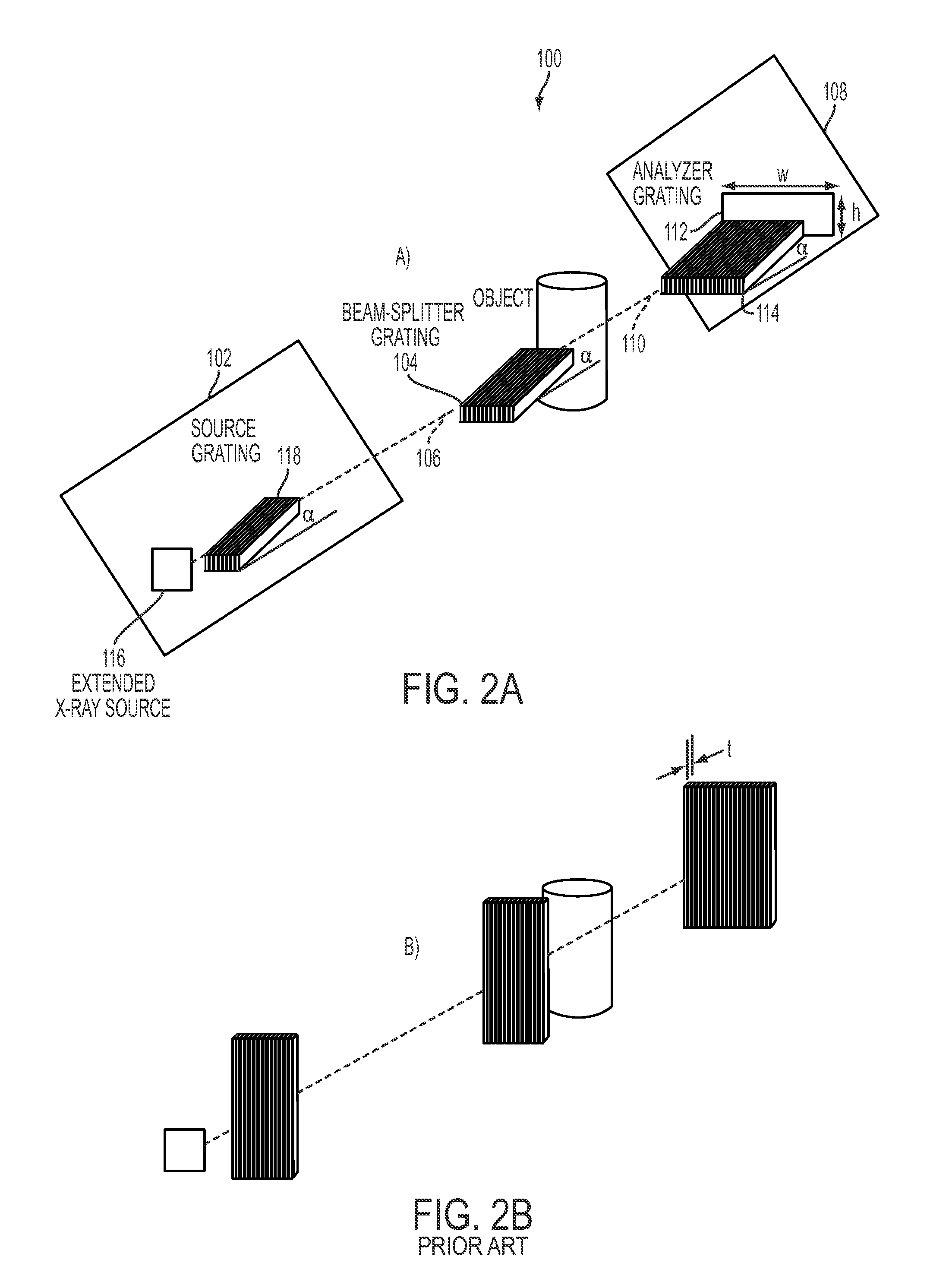 Differential phase contrast x-ray imaging system and components