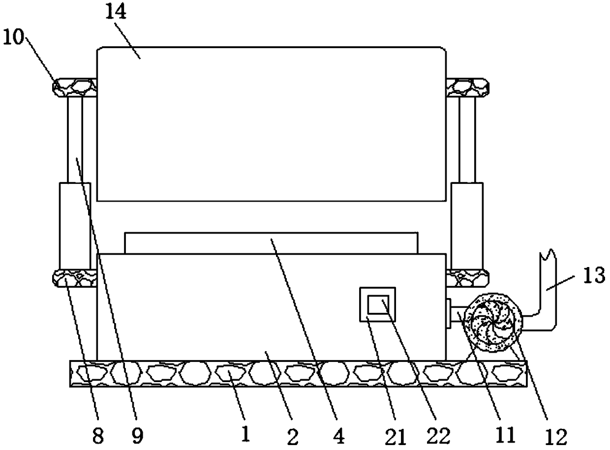 Composite plate polishing machine having dust prevention function