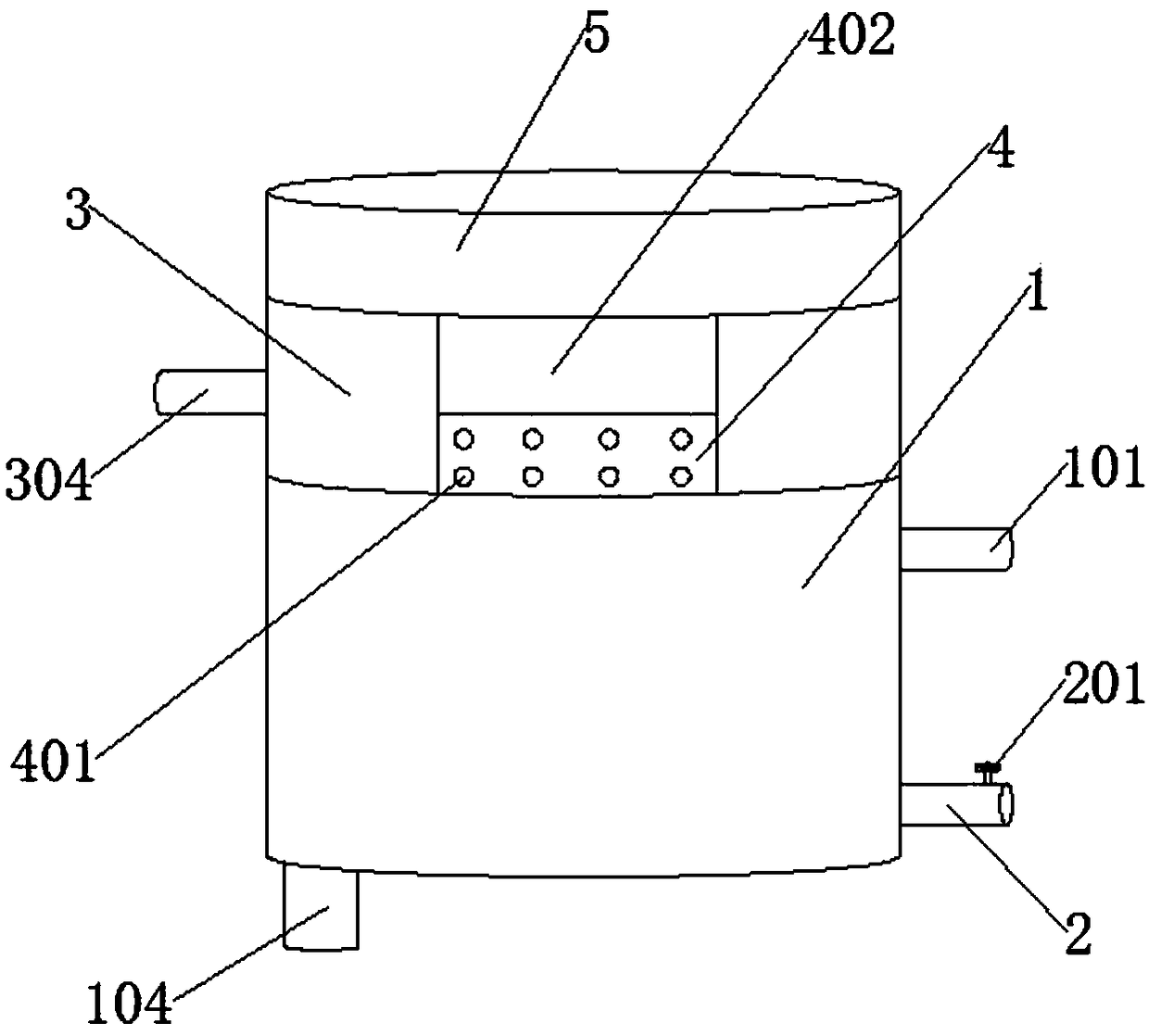 Black river final sedimentation treatment apparatus having hardness detection function