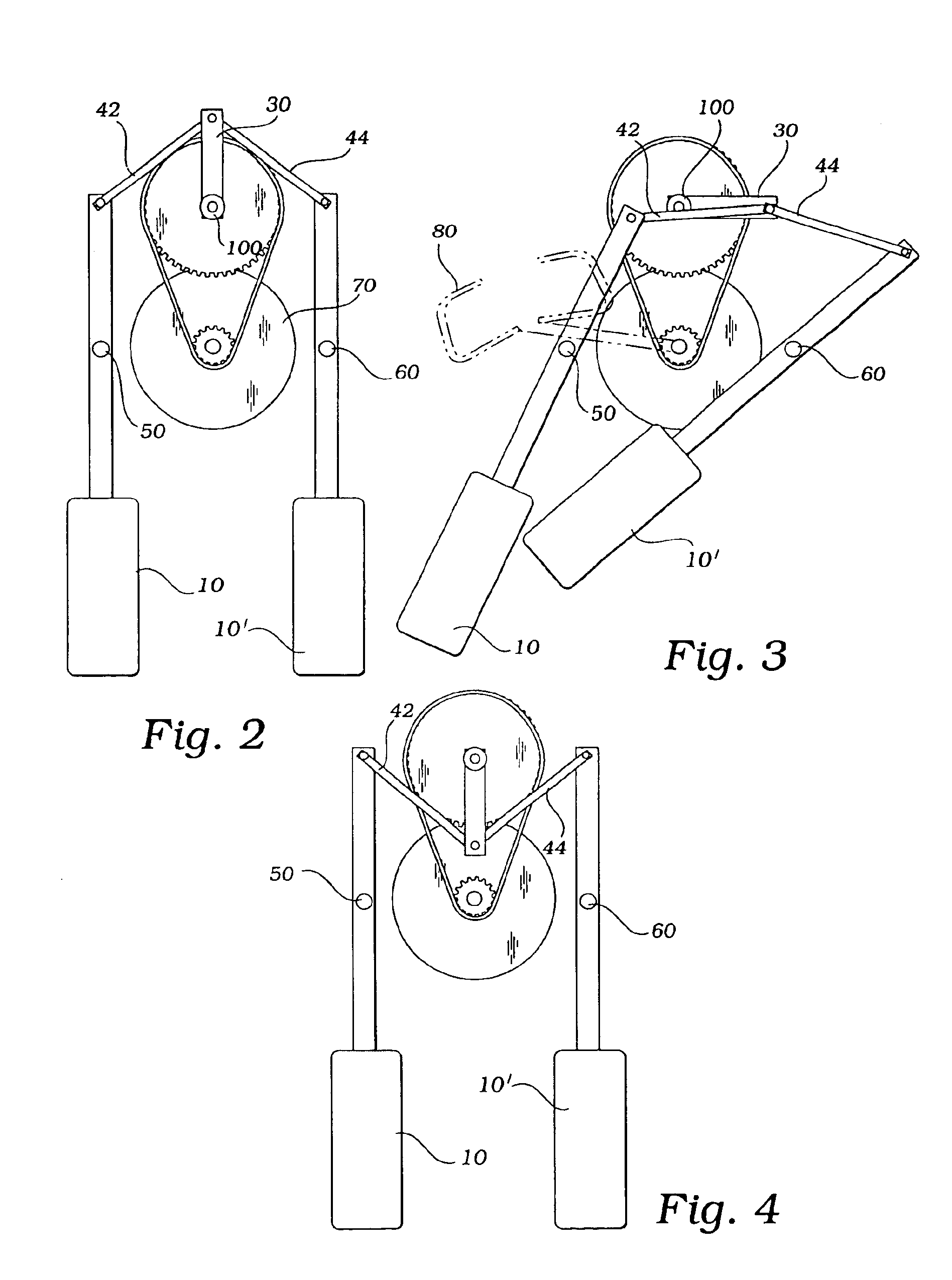 Exercise apparatus simulating skating motions