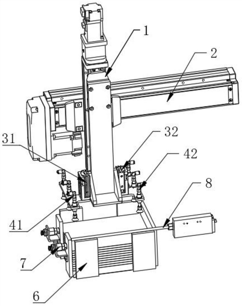 Device for taking green ceramic chips layer by layer one by one