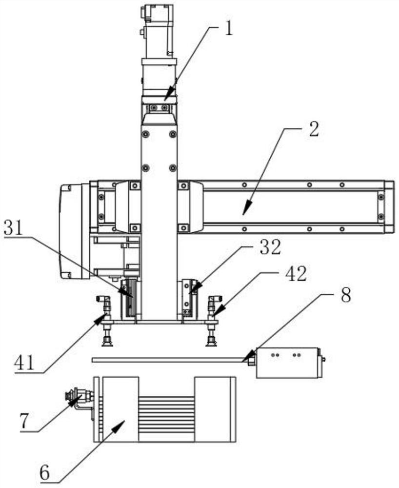 Device for taking green ceramic chips layer by layer one by one