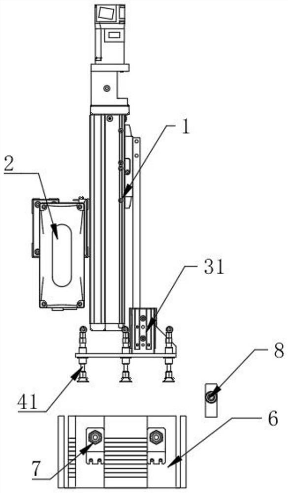 Device for taking green ceramic chips layer by layer one by one