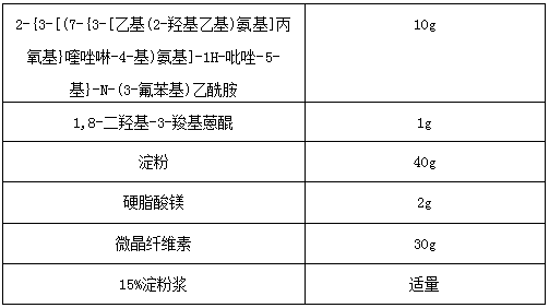 Pharmaceutical composition for treating colon cancer and application thereof