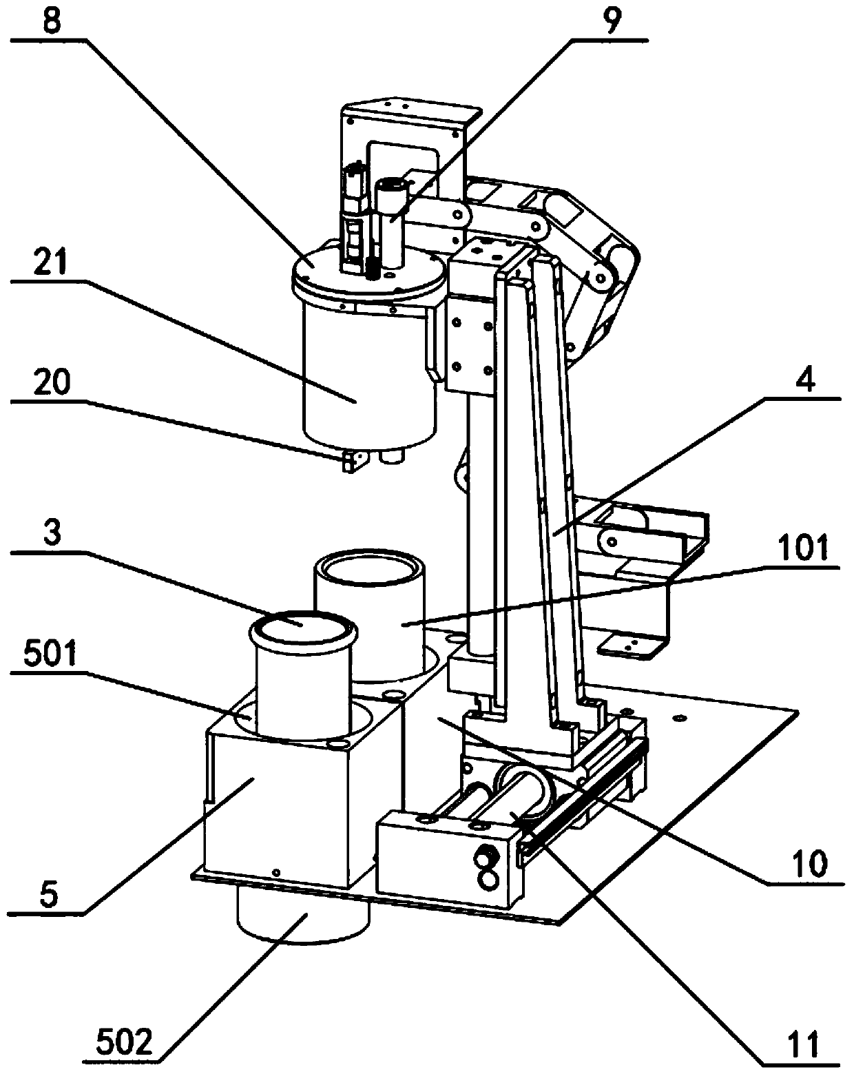 Full automatic titrimeter applied to volumetric method titration and working method thereof