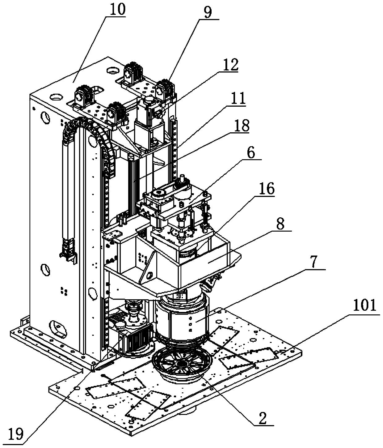 Spin riveting equipment for bottom of pulsator drum of washing machine and spin riveting method of spin riveting equipment