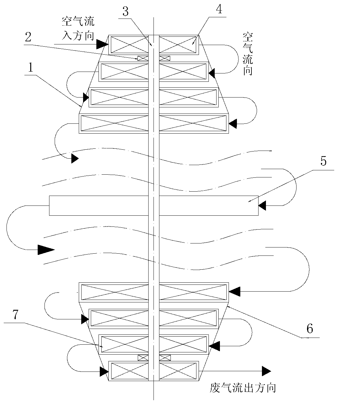 Vertical combustion gas turbine