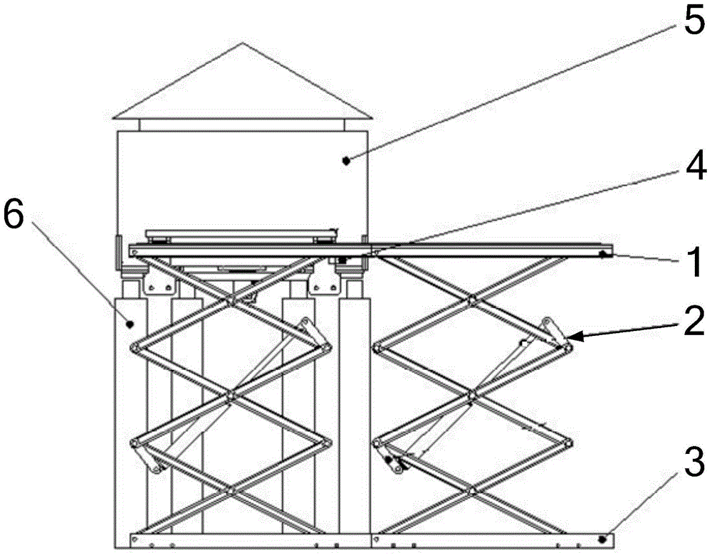 A loading and unloading device for power transformation equipment