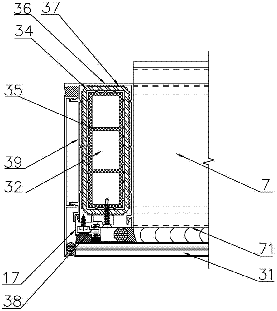 Unit curtain wall system provided with overhanging structure