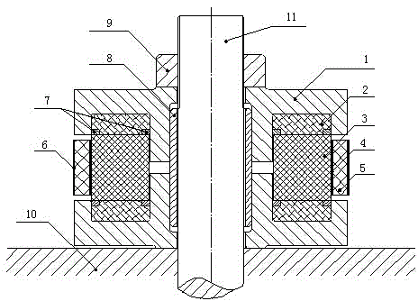 Unidirectional force monitoring apparatus and monitoring method