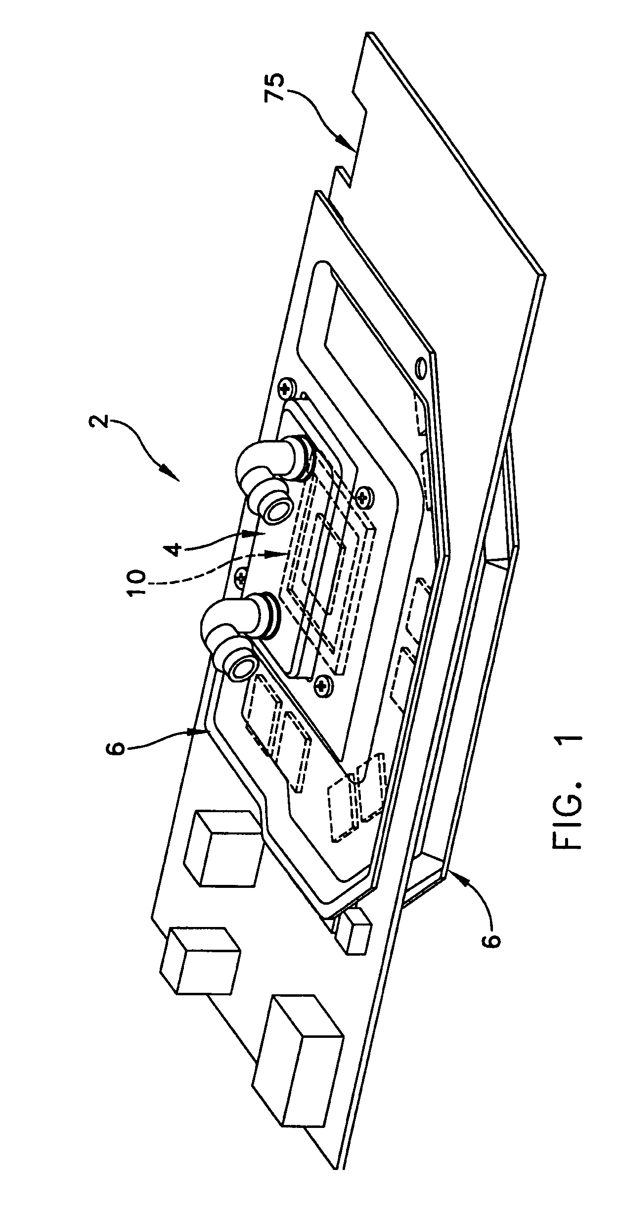 Liquid cooled heat sink with cold plate retention mechanism