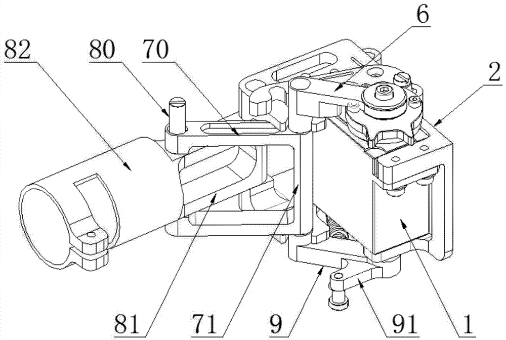 Retractable landing gear of unmanned aircraft