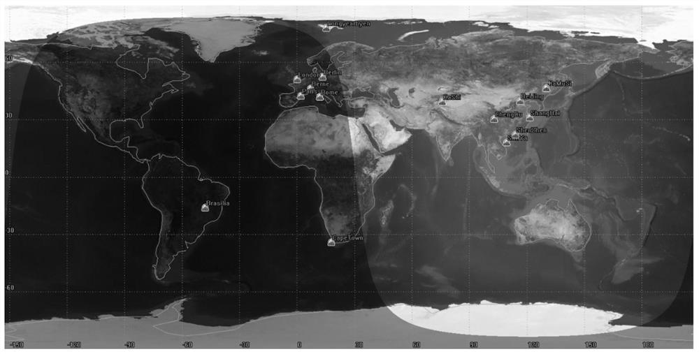 Feed link switching method based on global service distribution