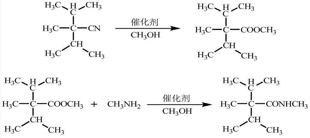 Synthetic method of cooling agent N-, 2, 3-trimethyl-2-isopropyl butyrylamide