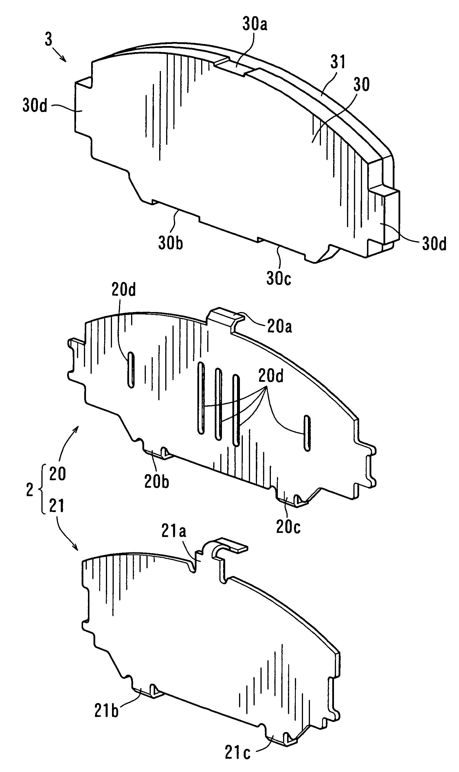 Laminated shim for disc brake and pad unit having the laminated shim