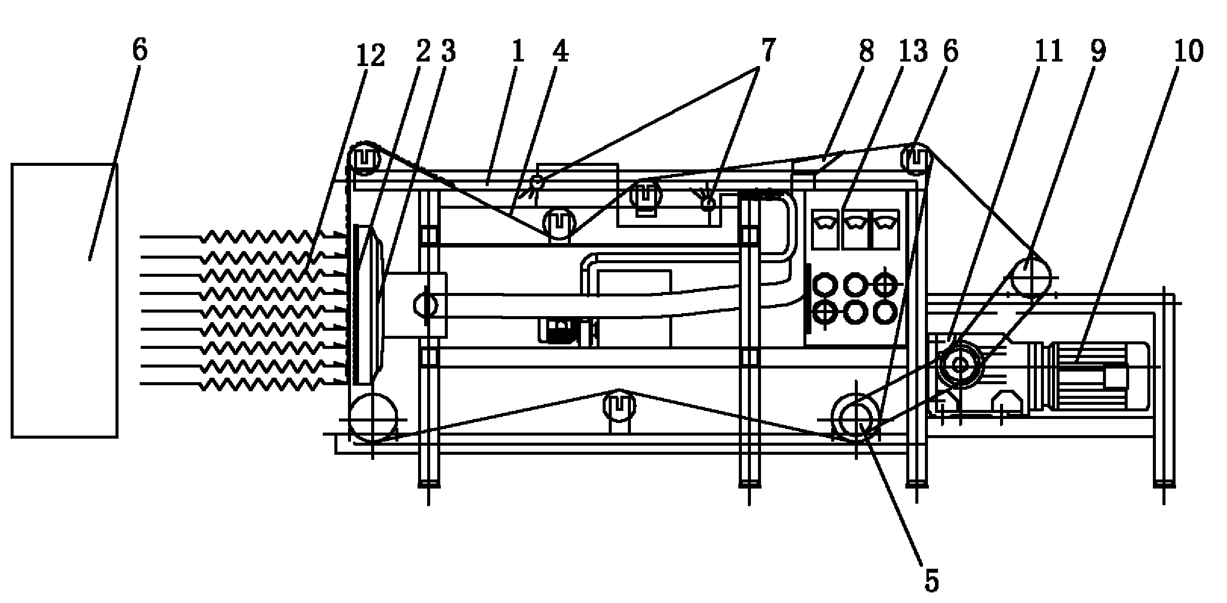 Electrostatic spinning and spunlacing consolidation composite membrane-making device