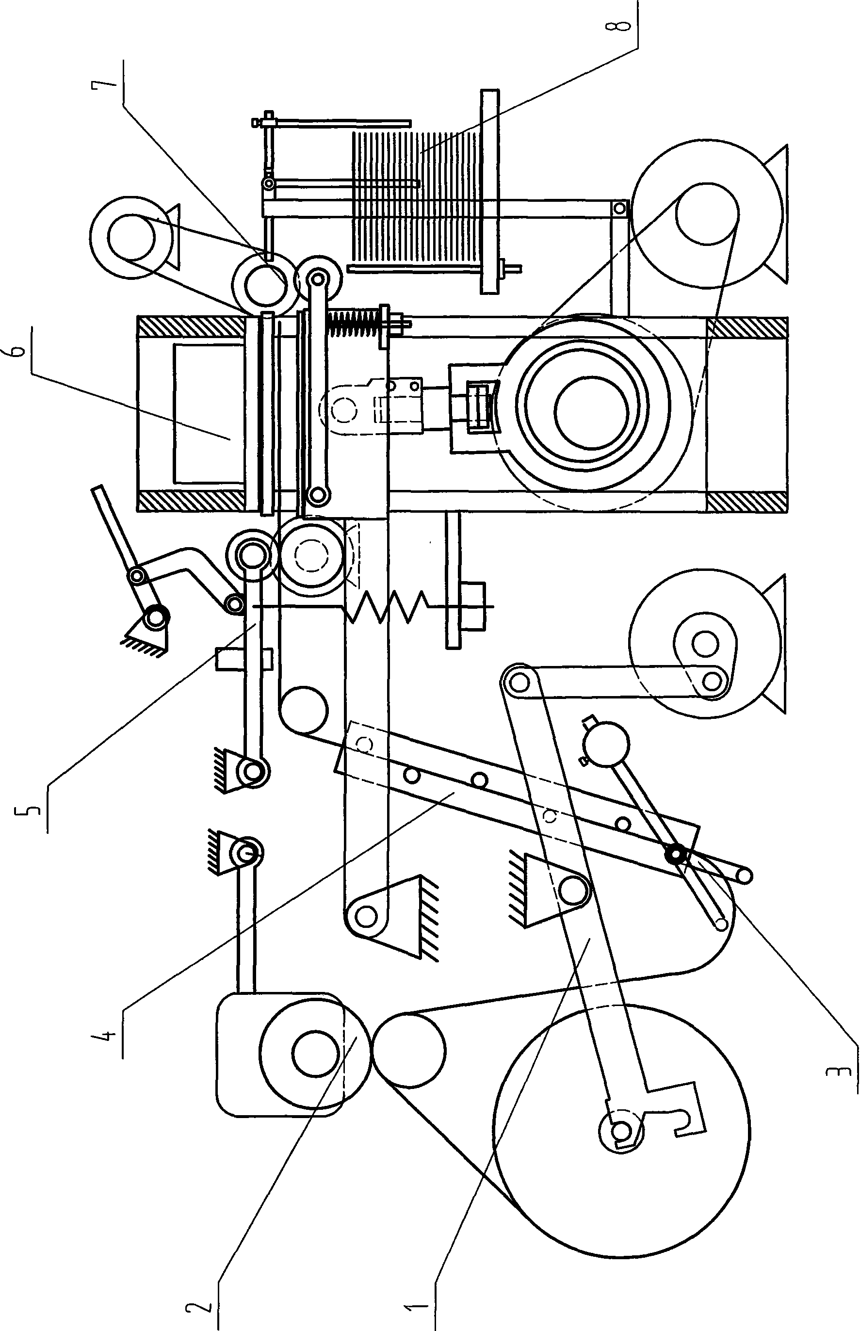 Reel flat pressing full-automatic die cutting machine