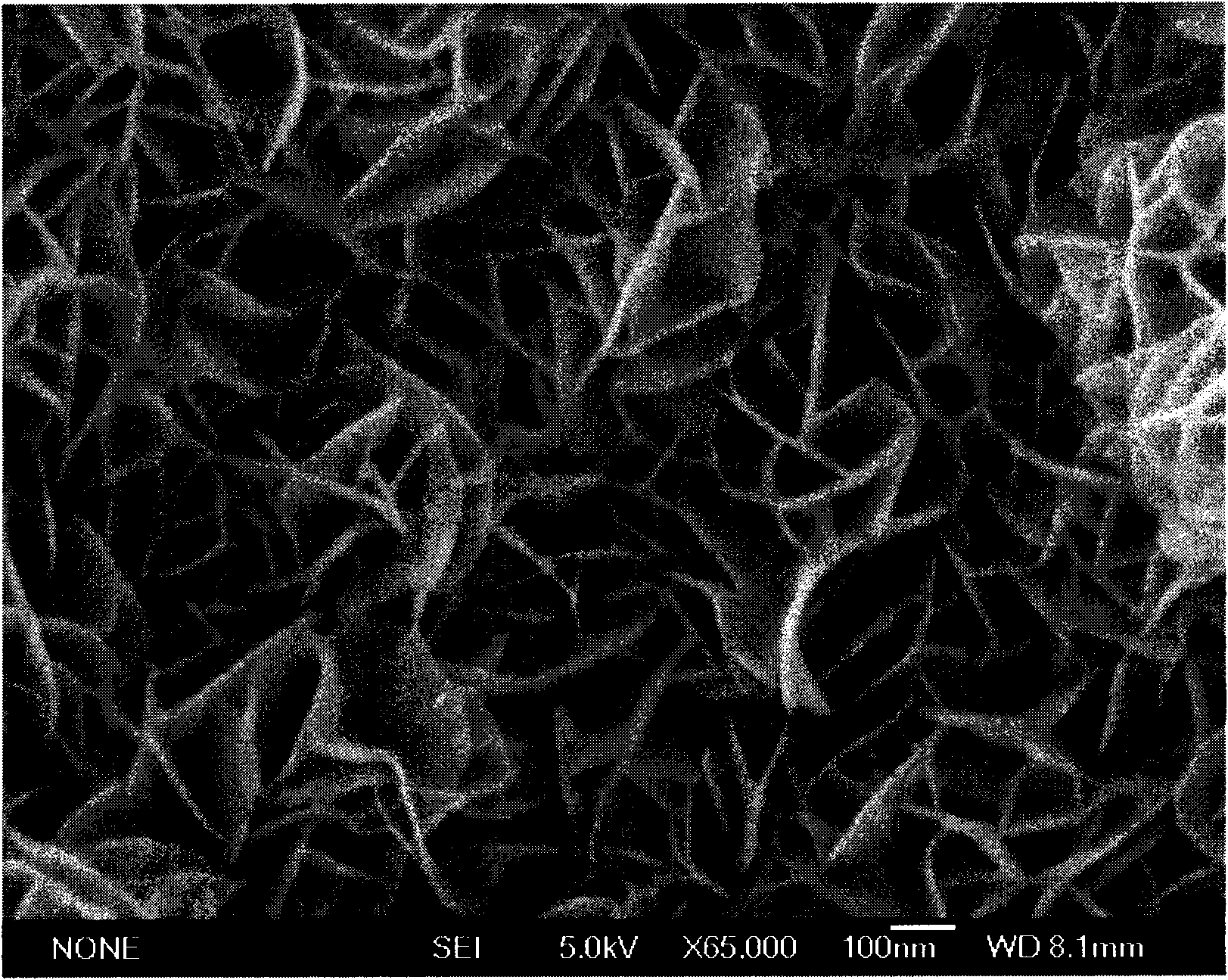 Glucose sensor electrode without enzyme with nickel-aluminium-hydrotalcite nano-chip arrays on substrate of titanium