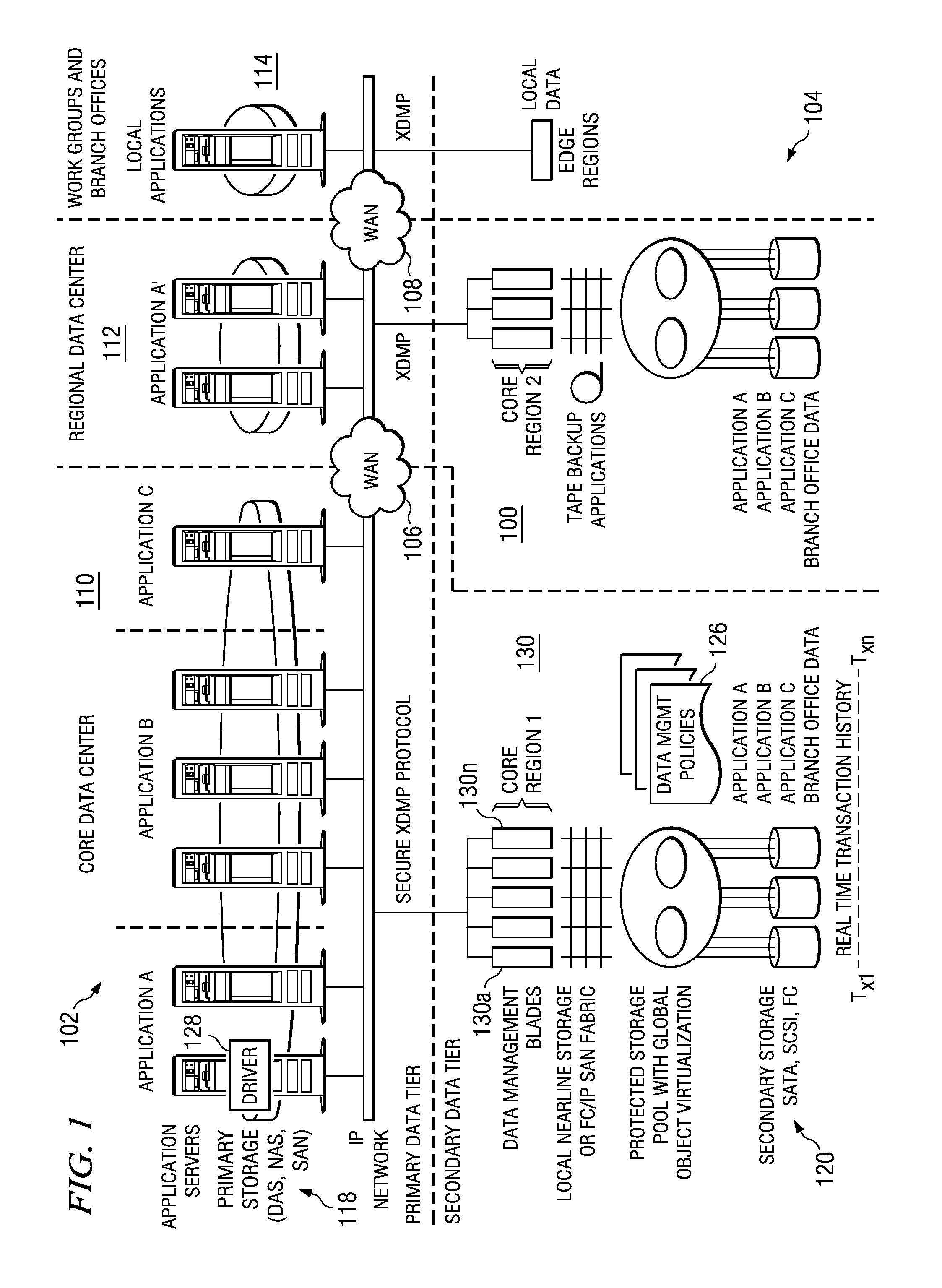 Method and system for real-time event journaling to provide enterprise data services