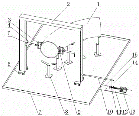 Moveable-gantry-based ultrasonic automatic flaw detection system for bent steel tubes