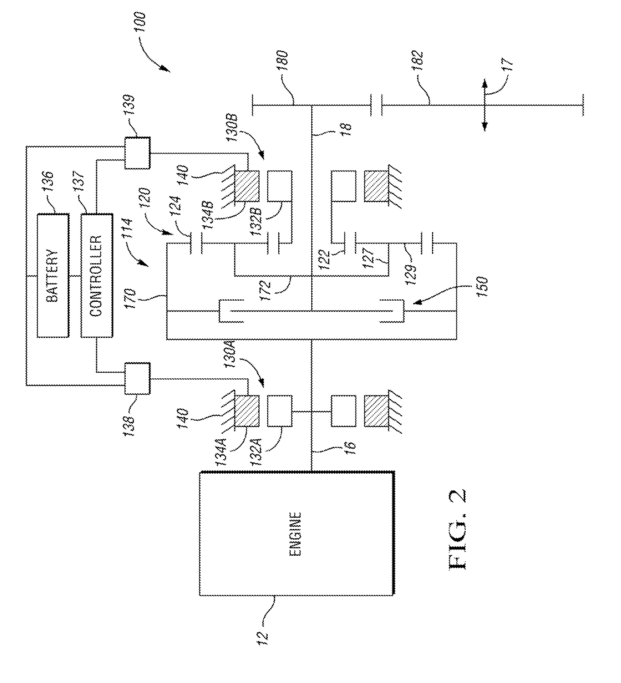 Single range electrically variable transmission with lockup clutch and method of operation