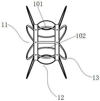 Atrial shunt implanting device