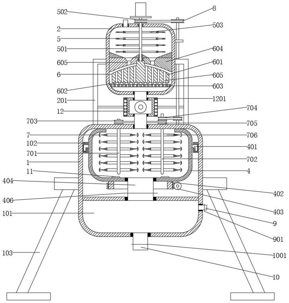 Purification equipment for protein and polypeptide in peanut meal