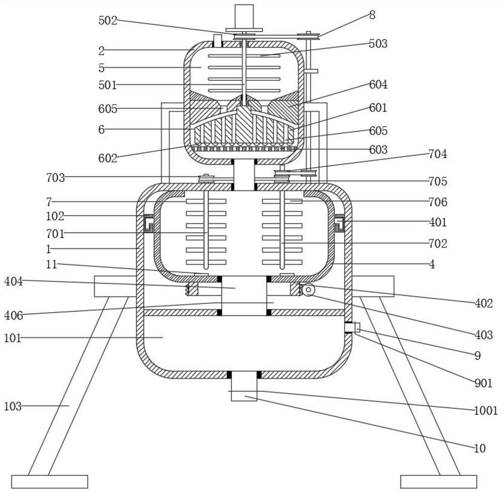 Purification equipment for protein and polypeptide in peanut meal