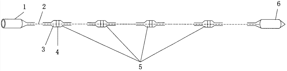 Device for IP (induced polarization) measurement of adjustable electrode distance in SDJ-KT hole