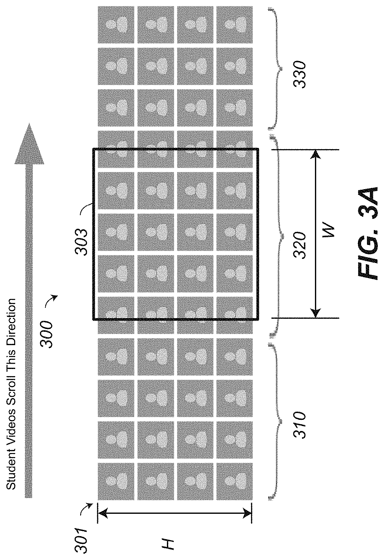 System and method for displaying a large number of participants in a videoconference