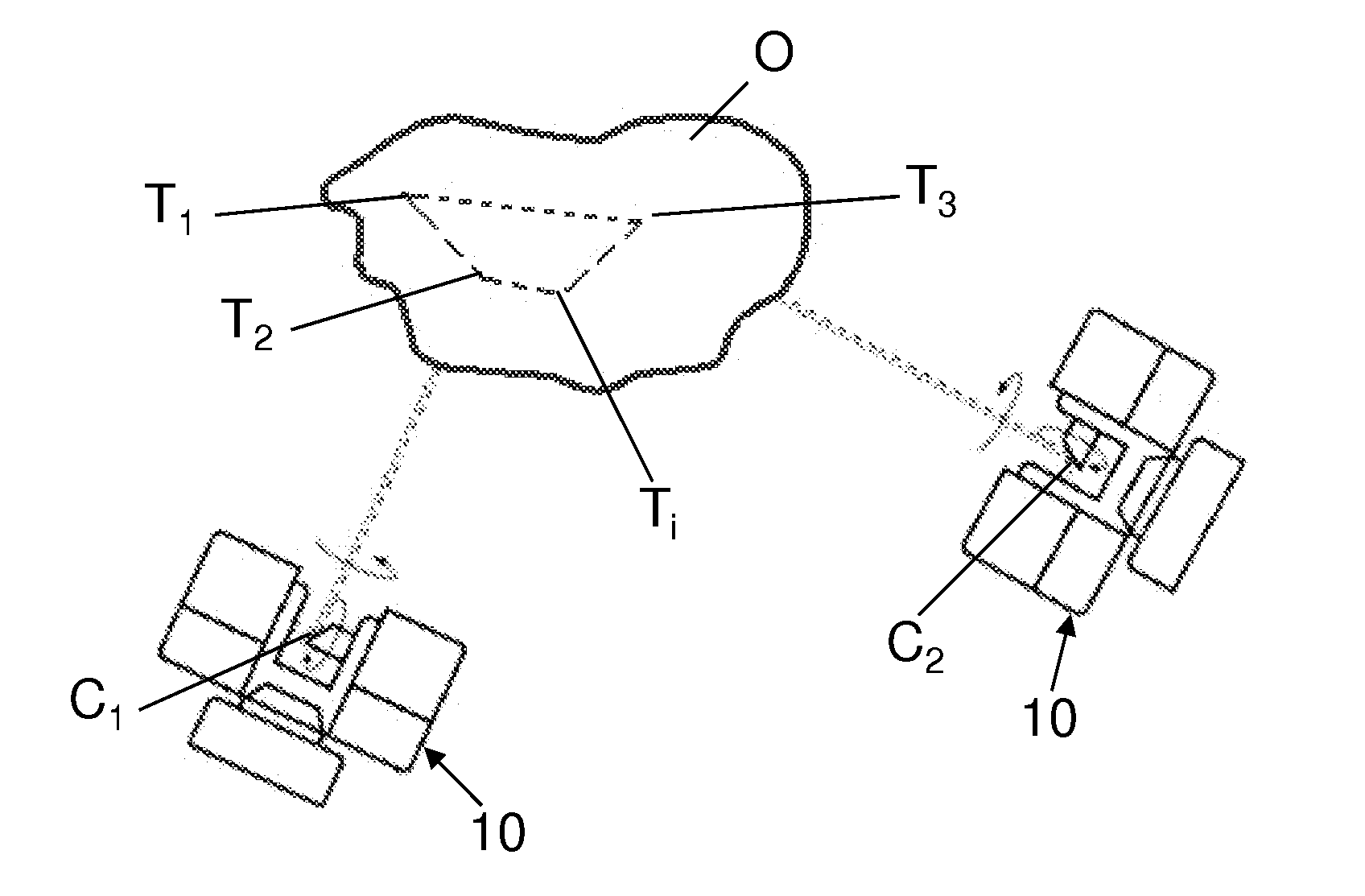 Method for optically scanning and measuring a scene