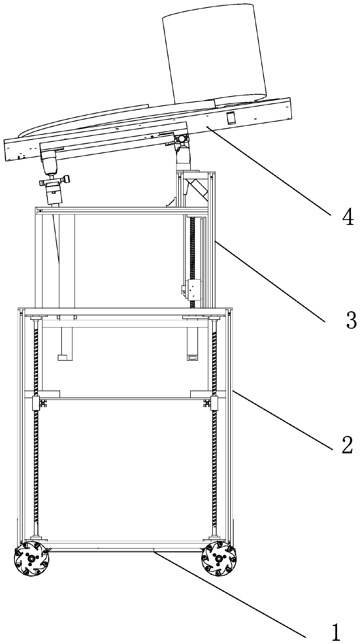 A flying disc launching robot