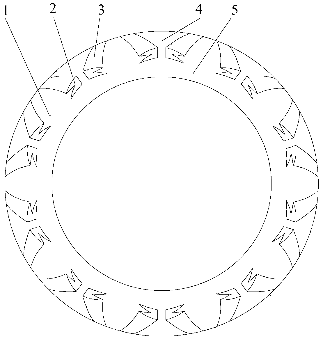 Two-way rotating gas dynamic/static pressure mechanical seal type bird wing-shaped groove structure