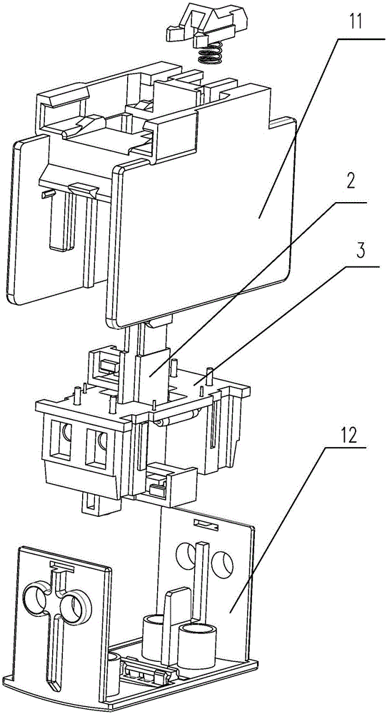 Auxiliary contact terminal group