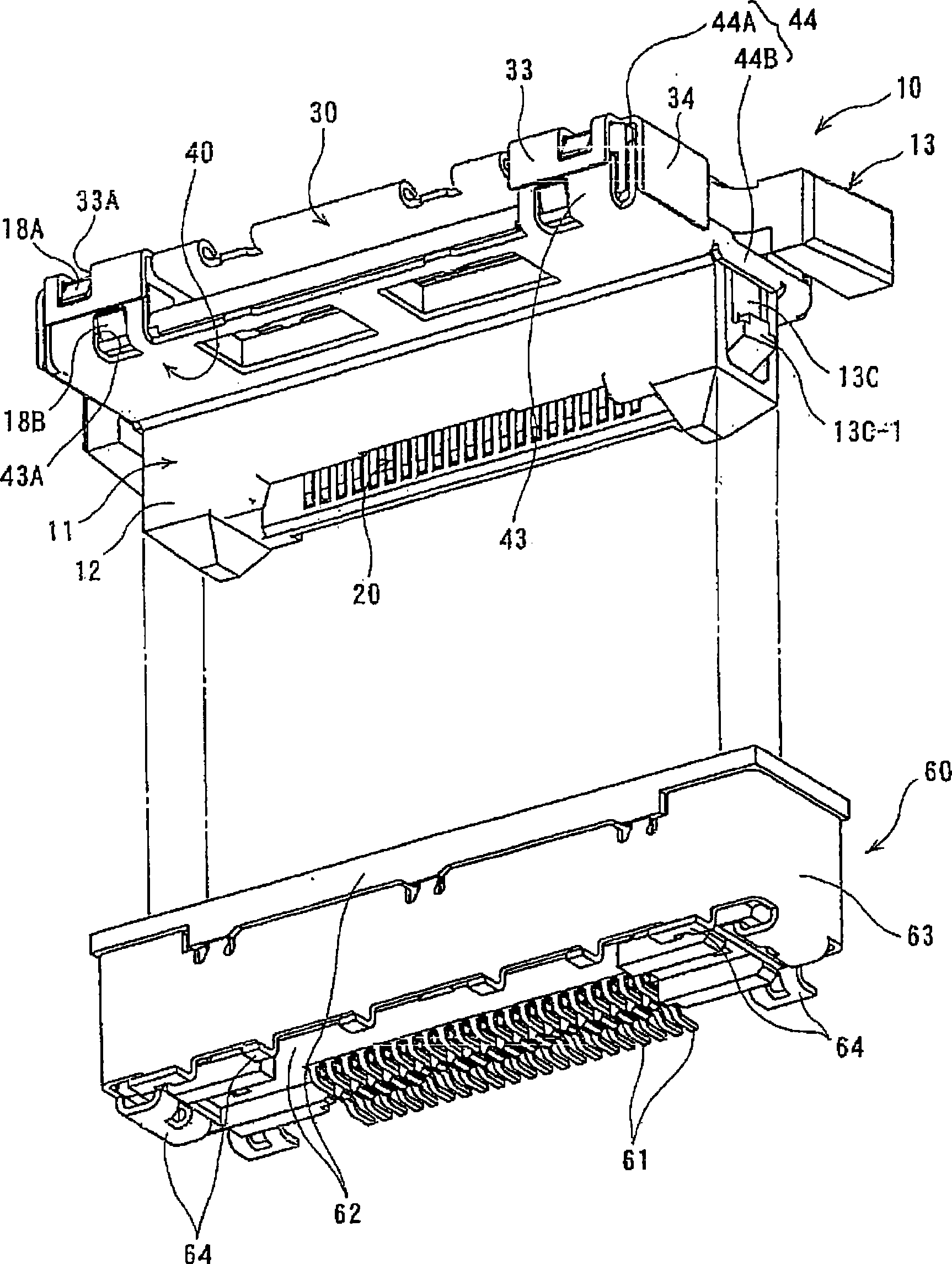 Cable side electric connector