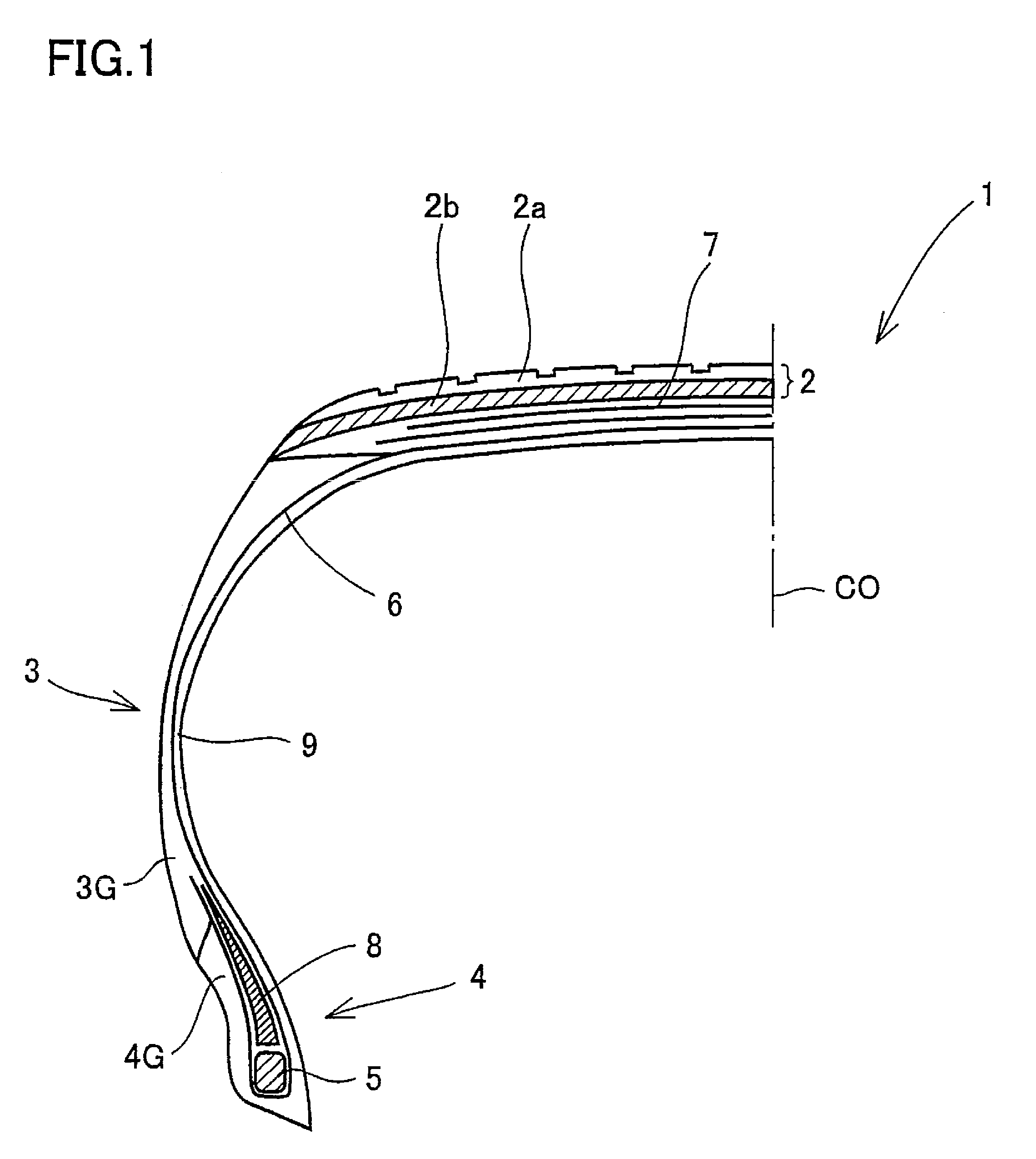 Vulcanized rubber composition, pneumatic tire and the process of producing the same