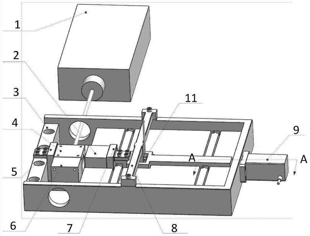 Calibration device for flat capacitive displacement sensor