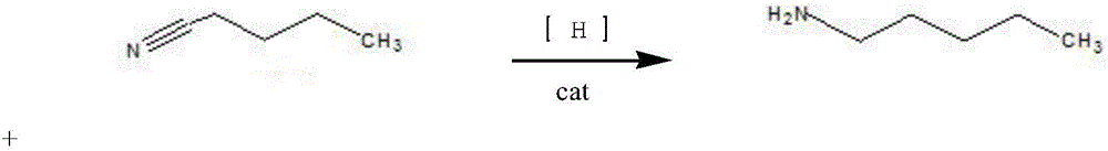 Synthesis method for nickel-base composite catalyst used for synthesizing n-amylamine from pentanenitrile