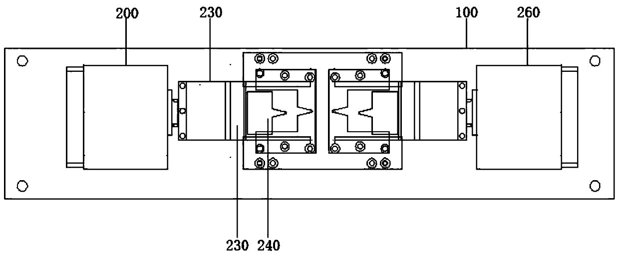 Pneumatic forming pin shearing and coating removing integrated equipment