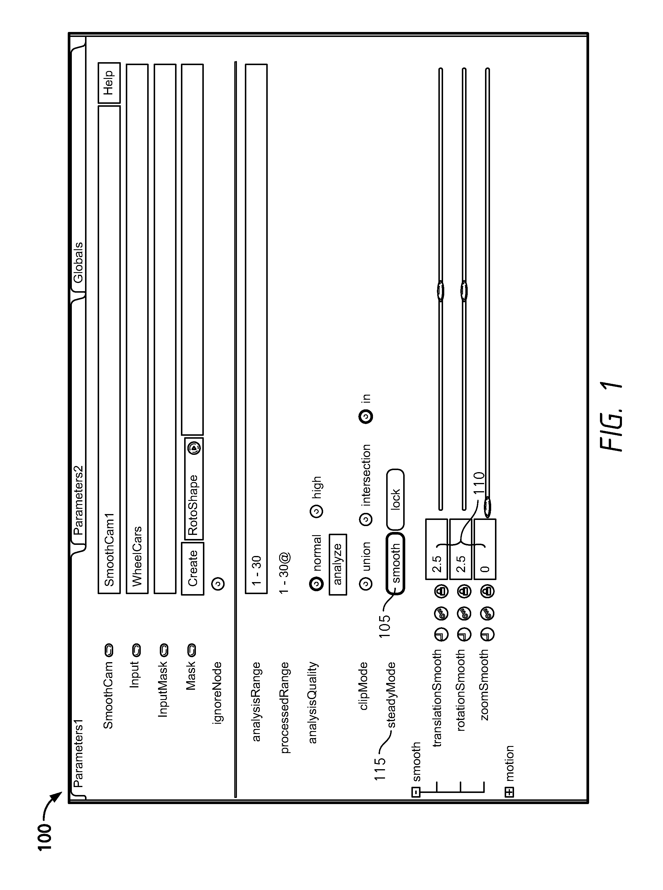 Smoothing and/or locking operations in video editing