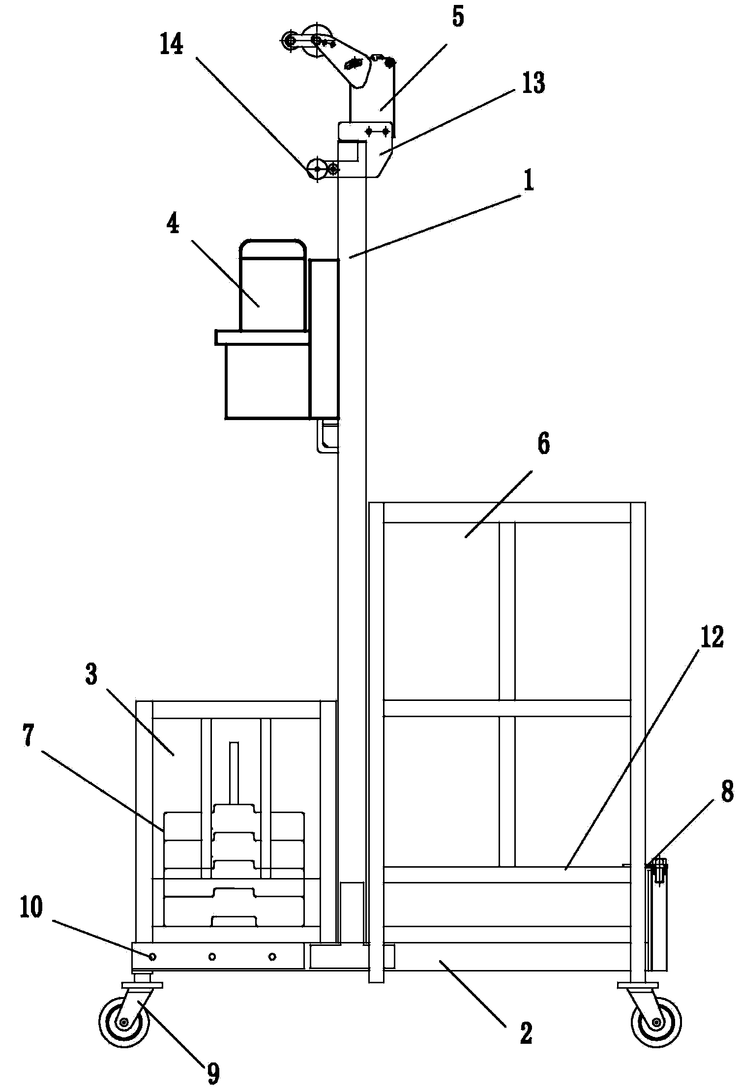 L-type portal installation frame