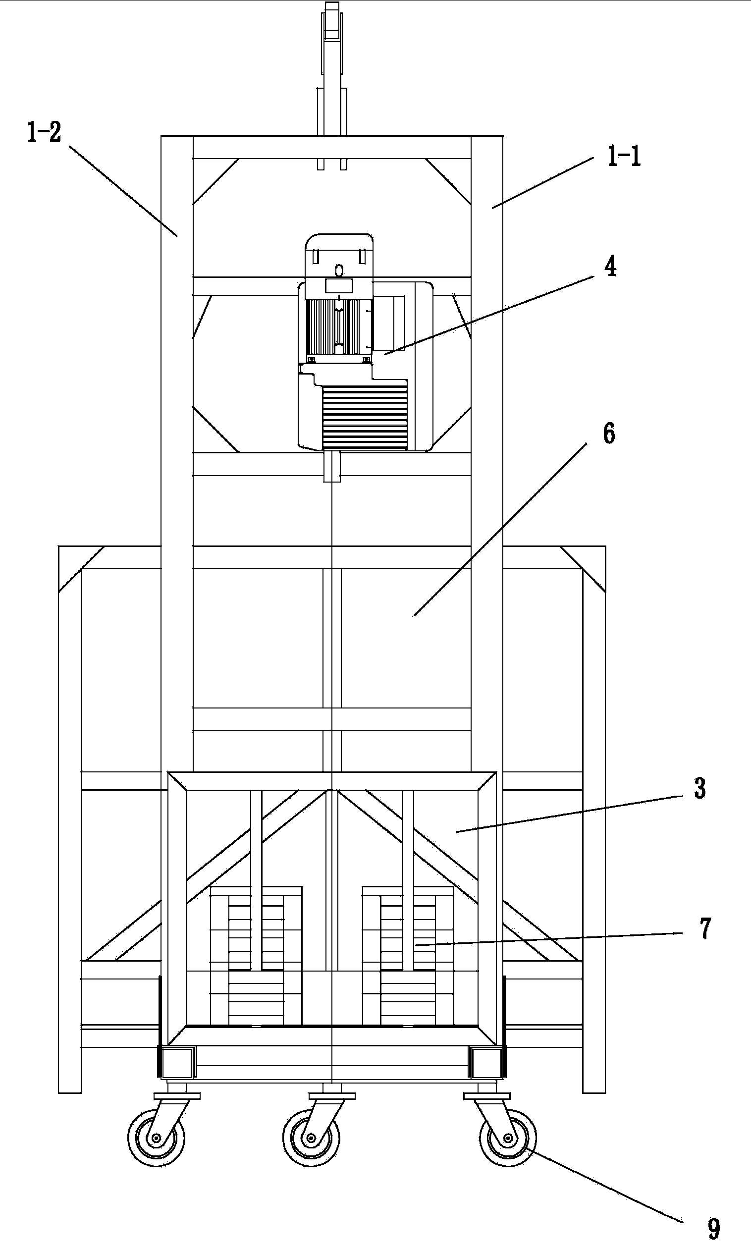 L-type portal installation frame