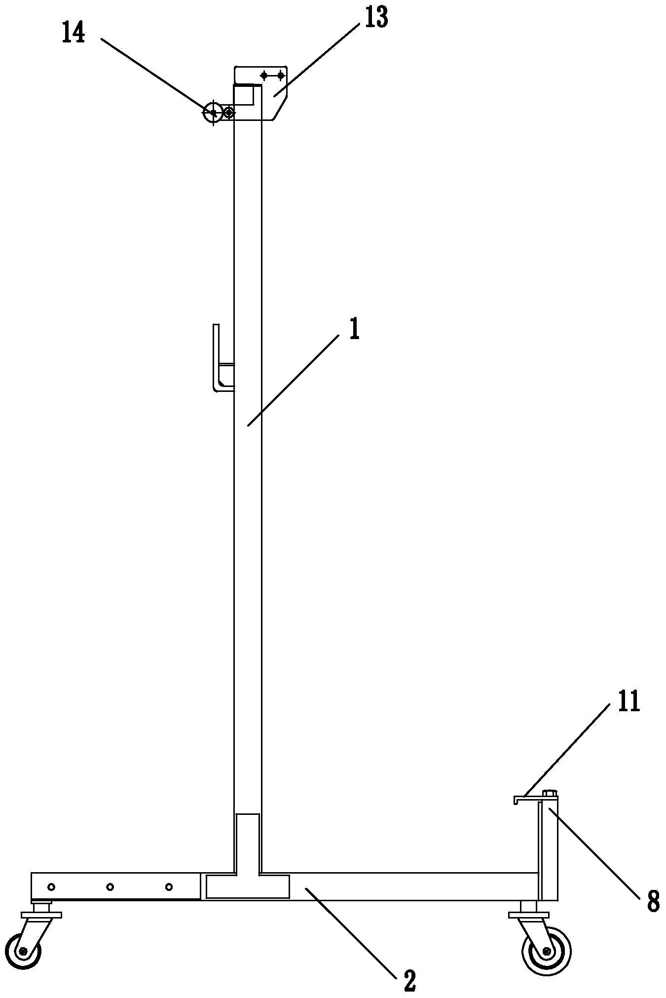 L-type portal installation frame