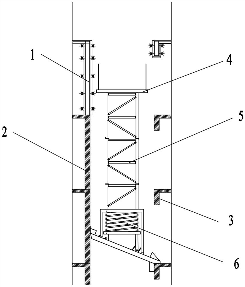 A new type of automatic climbing system in elevator shaft and its construction method