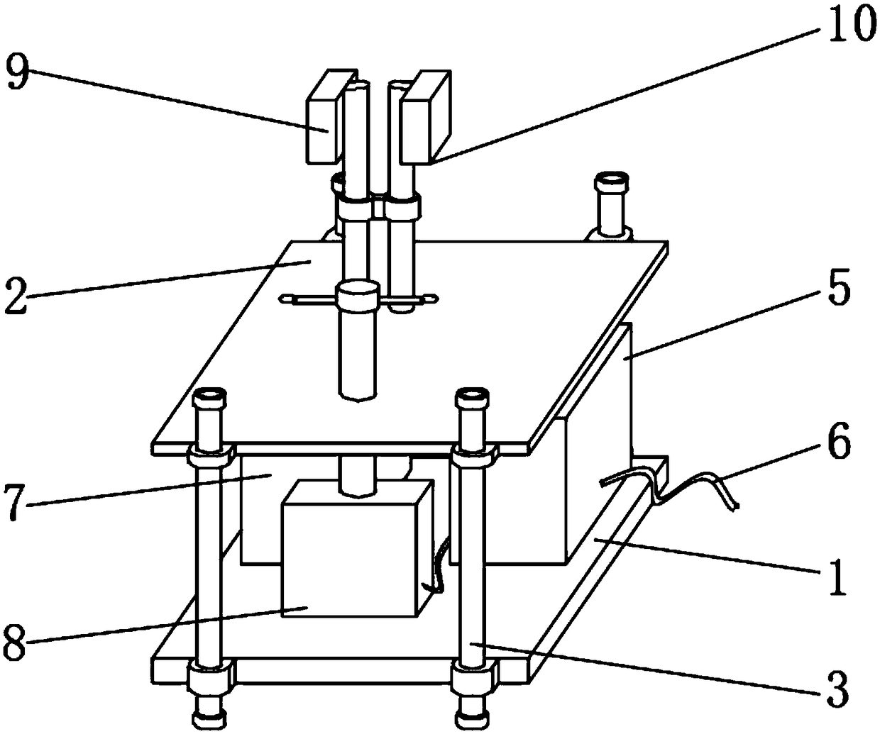 Power supply base station and sound environment detection integrated device