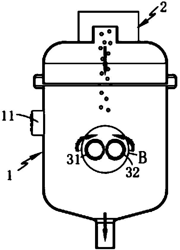 Uniform energy-saving fusion mixing device