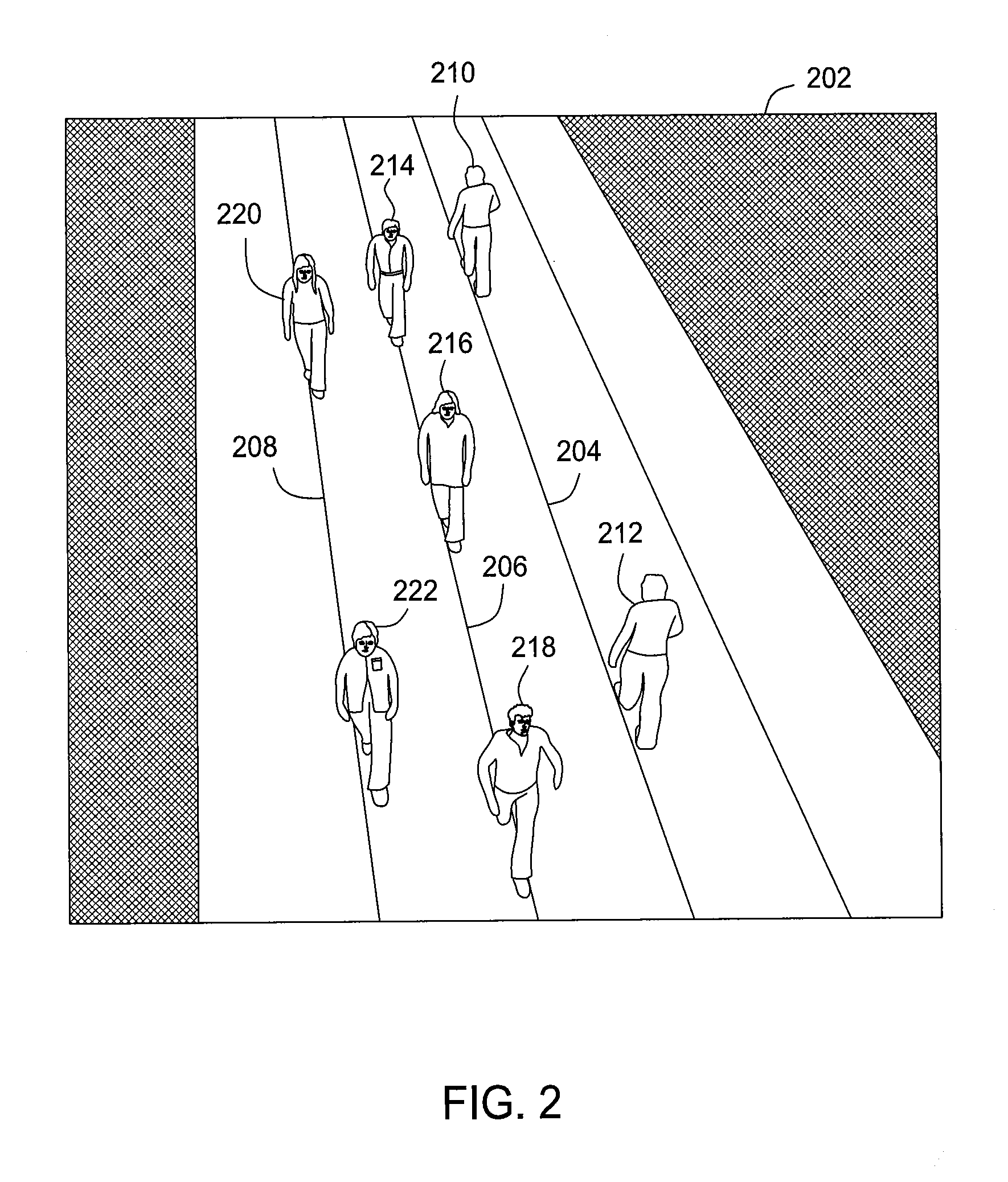 Dynamic obstacle avoidance for crowd simulation using lane coordinates