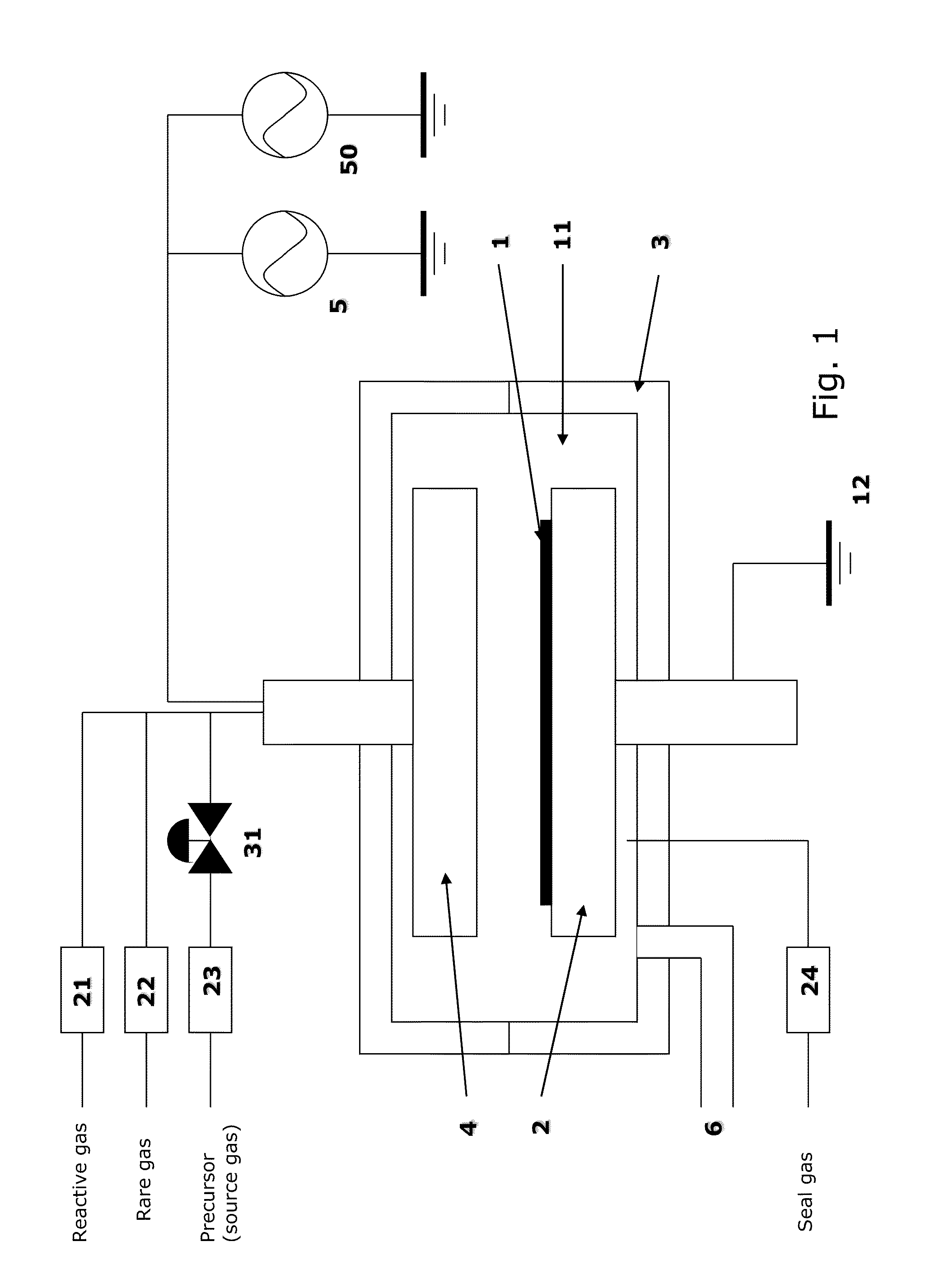 Method of depositing dielectric film having Si-N bonds by modified peald method