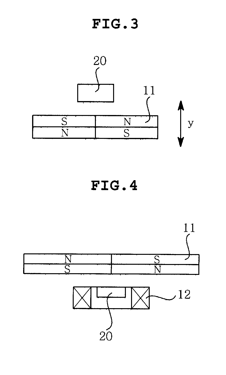 Optical image stablilizer detecting X direction displacement and Y direction displacement of lens group